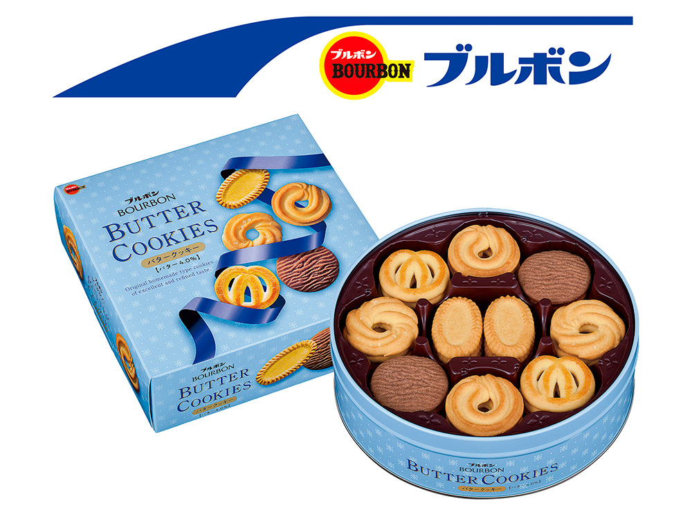 【完売】ブルボン 缶入バタークッキー