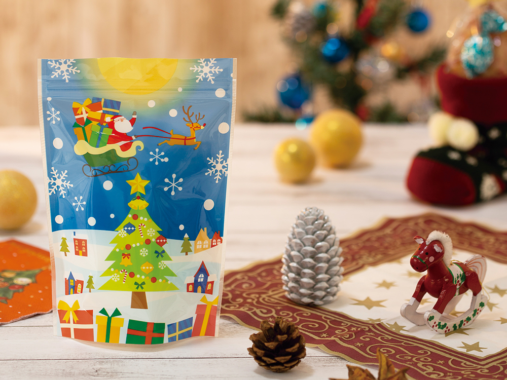 クリスマス スタンドジッパーバッグ（3枚入り）
