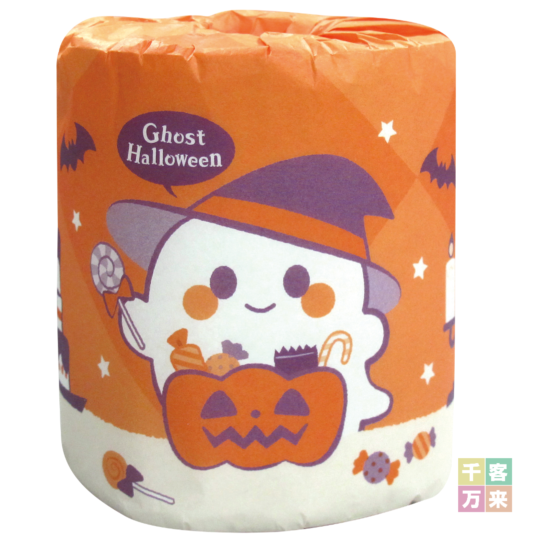 ゴーストハロウィン トイレットロールダブル(27.5m)1個
