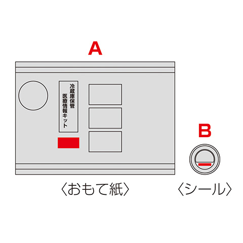 冷蔵庫保管医療情報キット（防災グッズ入り）